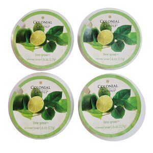 Colonial Candle Wax Simmer Snaps x4 Lime Grove Discontinued Scent Clean & Fresh